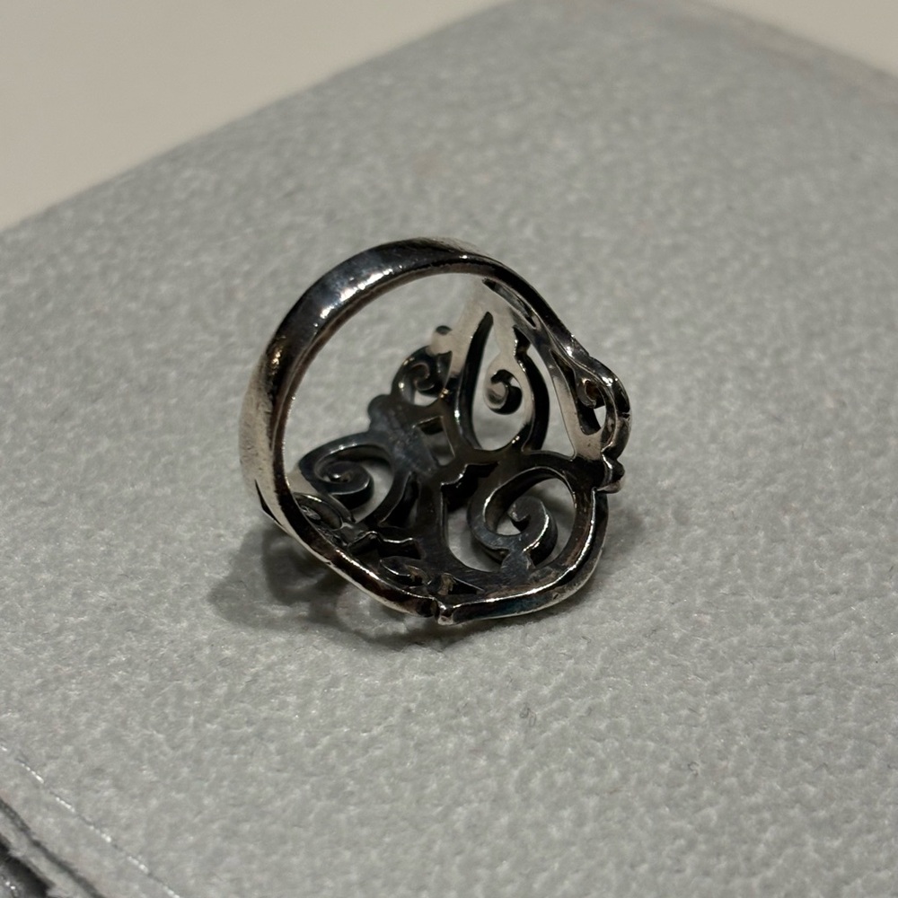 Retired James Avery Sterling Silver Open Sorrento Ring Size 6.5 - Picture 5 of 7